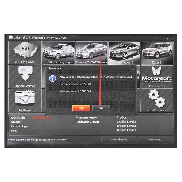 Автосканер UCDS PRO+ FORD OBD2 v1.27.001 USB для діагностики та кодування A0161 фото