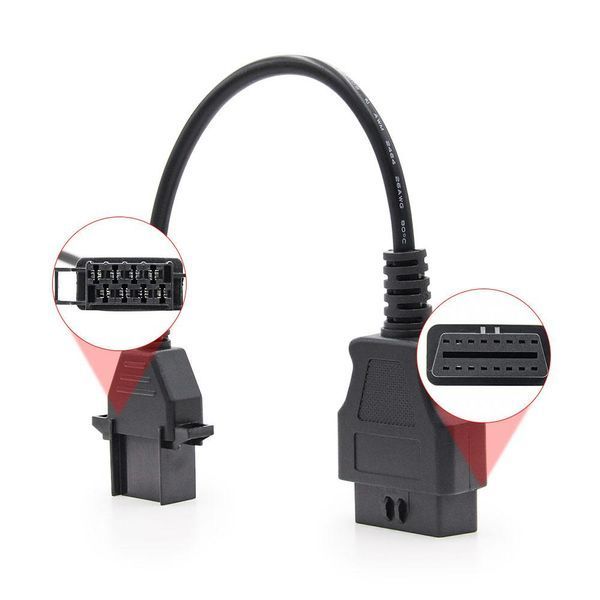 Перехідник Volvo 8 pin на OBD2 16 pin для діагностики вантажних авто A0039 фото