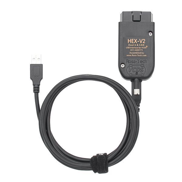 Автосканер VCDS HEX-V2 STM32 USB для VW, Audi, Skoda, Seat з автооновленням C0001-2 фото