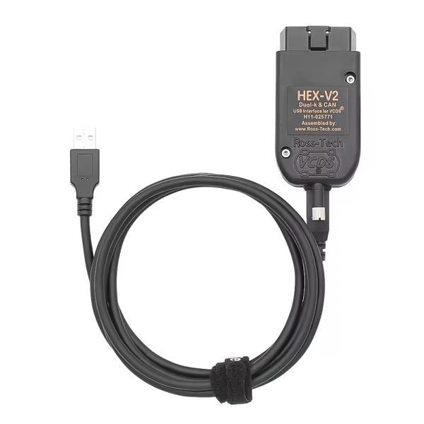 Автосканер VCDS HEX-V2 STM32 USB для VW, Audi, Skoda, Seat з автооновленням C0001-2 фото