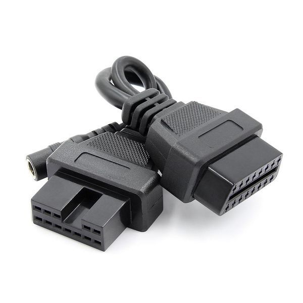 Перехідник Mitsubishi Hyundai 12 pin на OBD2 16 pin для діагностики авто A0025 фото