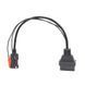 Переходник Fiat Alfa Romeo Lancia Chery 3 pin на OBD2 16 pin с питанием A0032 фото 2