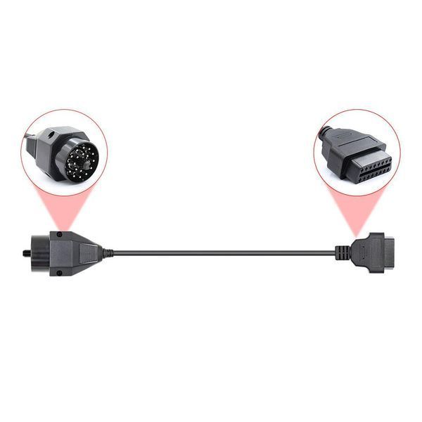 Переходник BMW 20 pin на OBD2 16 pin для диагностики авто A0021 фото