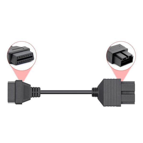 Перехідник KIA 20 pin на OBD2 16 pin для діагностики авто A0024 фото