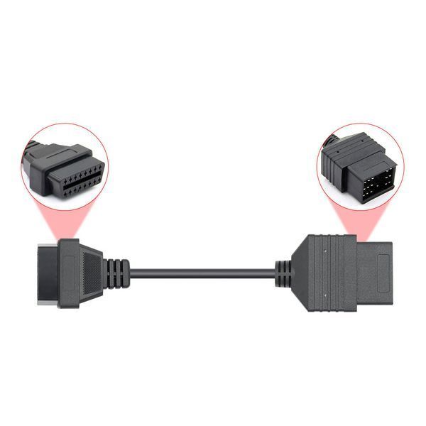 Переходник Toyota 17 pin на OBD2 16 pin для авто до 2001 года A0027 фото