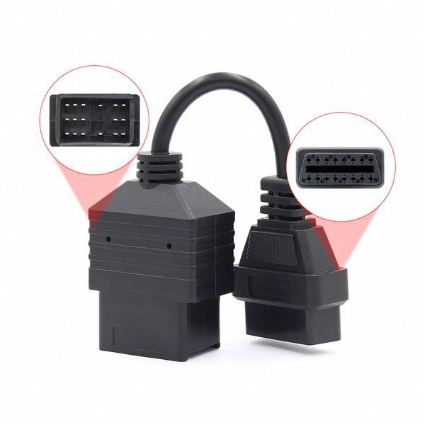 Переходник Toyota 17 pin на OBD2 16 pin для авто до 2001 года A0027 фото