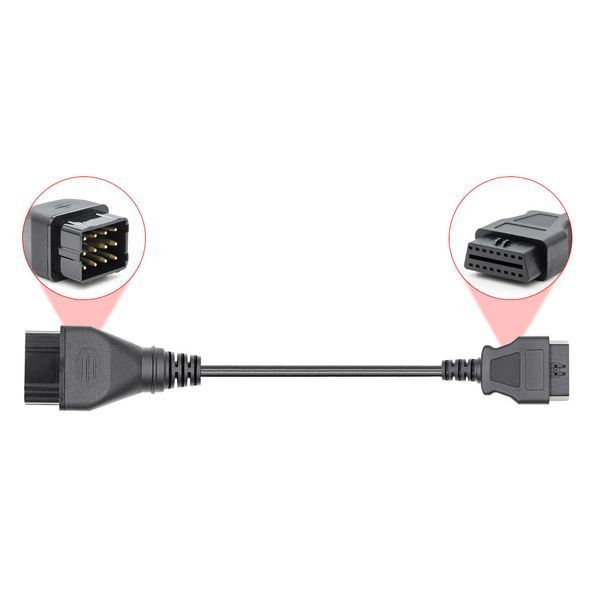 Переходник Renault 12 pin на OBD2 16 pin для авто до 1998 года A0041 фото