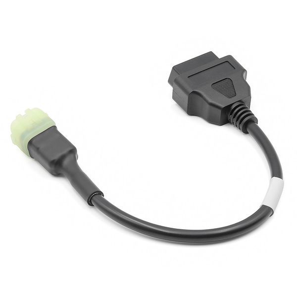 Кабель Kawasaki 6 pin на OBD2 16 pin для диагностики мотоциклов Kawasaki A0163 фото