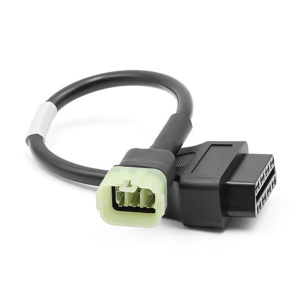 Кабель Kawasaki 6 pin на OBD2 16 pin для диагностики мотоциклов Kawasaki A0163 фото