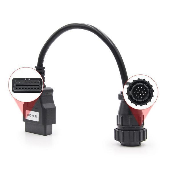Перехідник Mercedes Sprinter VW LT 14 pin на OBD2 16 pin розбірний, повна розпіновка A0040 фото