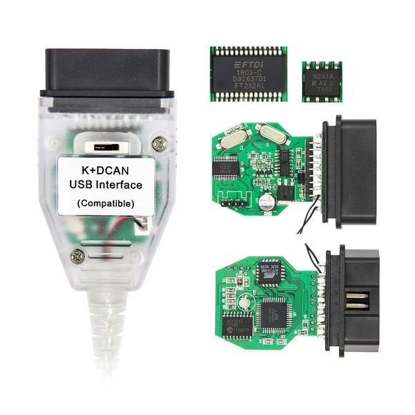 Автосканер BMW INPA K+DCAN USB для BMW/MINI, K-Line/CAN, Windows A0115-2W фото