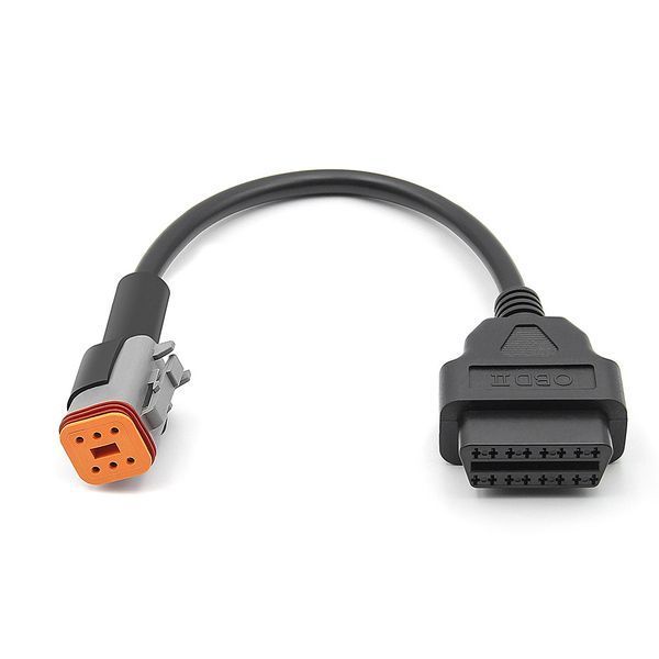 Кабель Harley Davidson 6 pin CAN на OBD2 16 pin для Softail, Dyna, Touring, Street A0182 фото