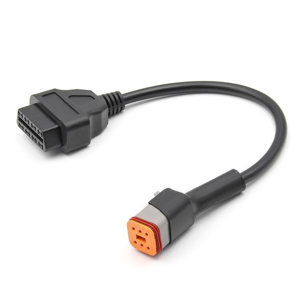 Кабель Harley Davidson 6 pin CAN на OBD2 16 pin для Softail, Dyna, Touring, Street A0182 фото