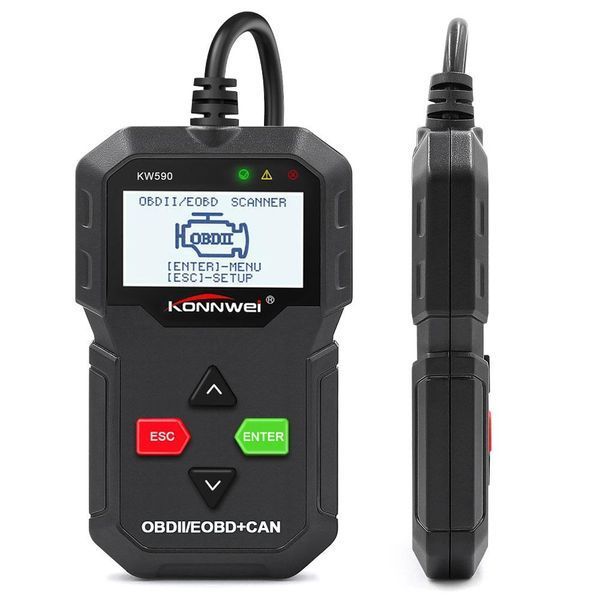 Автосканер KONNWEI KW590 OBD2/EOBD + CAN автономный, дисплей 128&times;64, VIN/CVN B0062-B фото