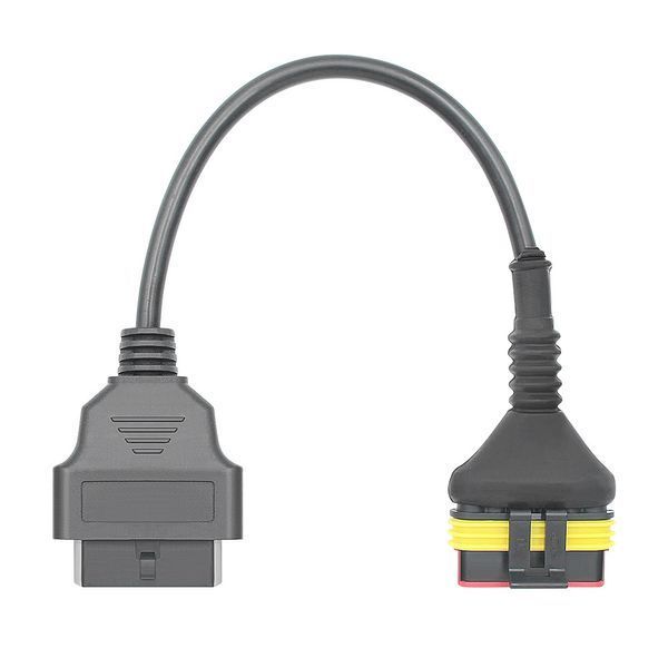 Перехідник Benelli 6 pin на OBD2 16 pin для діагностики мотоциклів Benelli Sagem A0267 фото