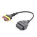 Перехідник Benelli 6 pin на OBD2 16 pin для діагностики мотоциклів Benelli Sagem A0267 фото 2