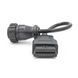 Перехідник SCANIA DAF 16 pin (круглий) на OBD2 16 pin для діагностики вантажних авто A0038 фото 3